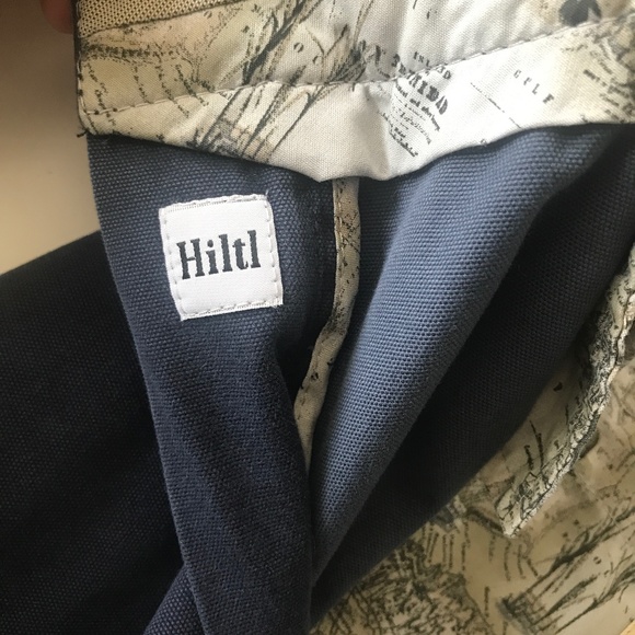 Drinkwater's Cambridge Hiltl Cotton Navy Blue Dress Pants Romania Made Size 34 - Picture 10 of 14